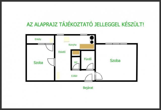 Eladó panellakás, Hajdúböszörményen 35.9 M Ft, 2 szobás