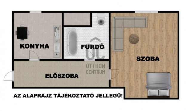 Eladó téglalakás, Dunaújvárosban 17.9 M Ft, 1 szobás