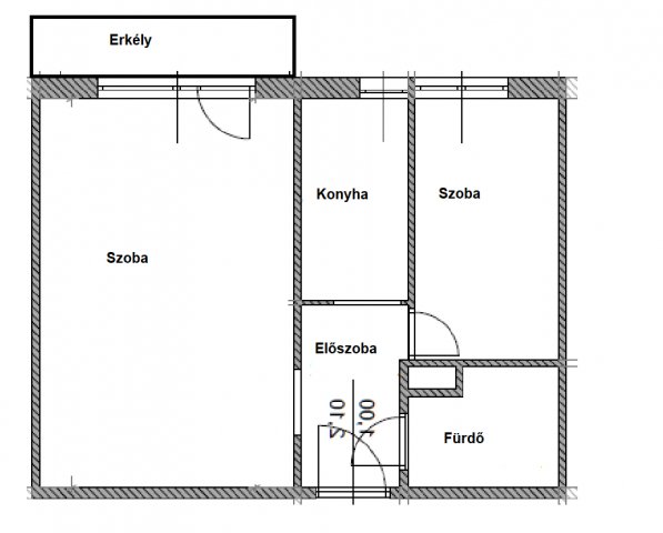 Eladó panellakás, Miskolcon 20.45 M Ft, 1+1 szobás