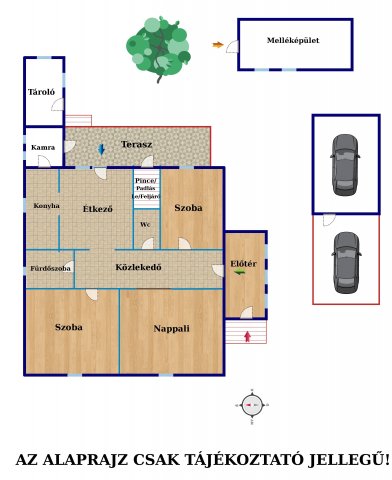 Eladó családi ház, Üllőn 62.9 M Ft, 3 szobás