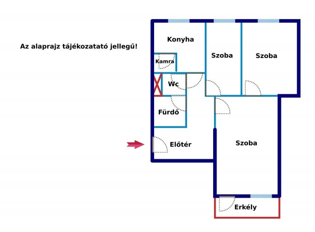 Eladó téglalakás, Gyöngyösön 29.9 M Ft, 3 szobás