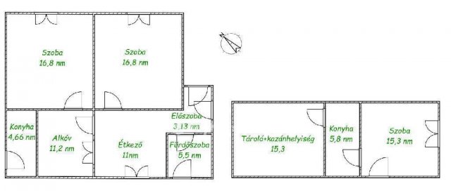 Eladó családi ház, Szalmatercsen 12.9 M Ft, 3 szobás