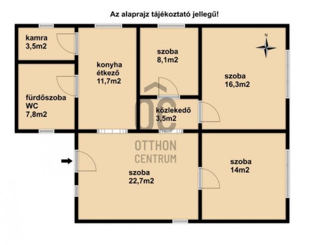 Eladó családi ház, Vésén 20.5 M Ft, 4 szobás