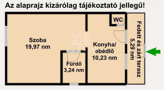 Eladó téglalakás, Aszódon 29.99 M Ft, 1 szobás