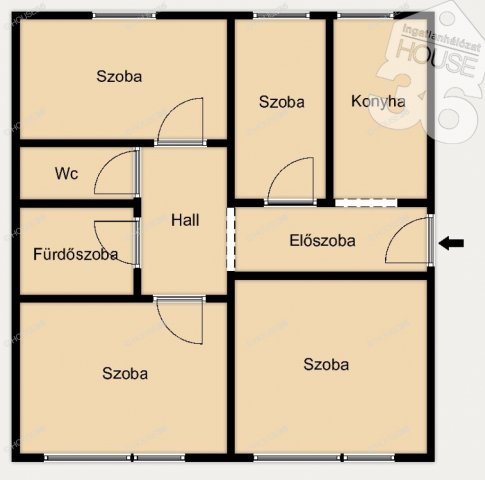 Eladó panellakás, Budapesten, IV. kerületben 54 M Ft, 4 szobás