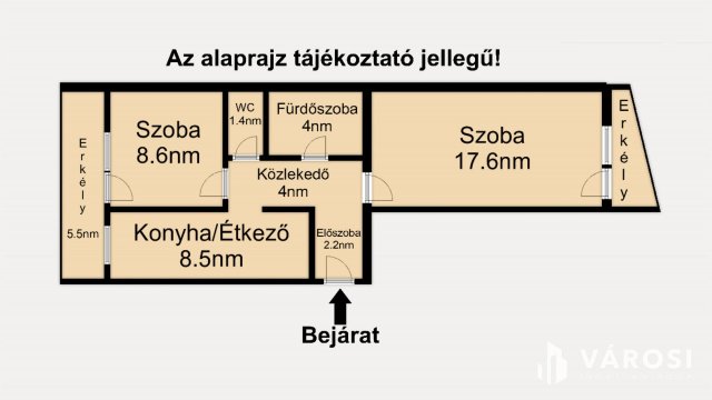 Kiadó téglalakás, albérlet, Szegeden 140 E Ft / hó, 2 szobás