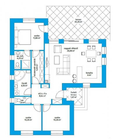 Eladó családi ház, Kecskeméten 53.01 M Ft, 3 szobás