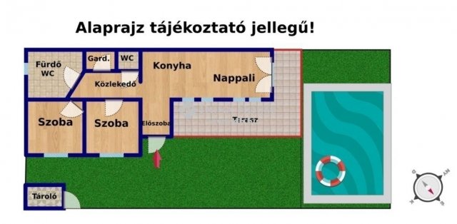 Eladó ikerház, Délegyházán 120 M Ft, 3 szobás