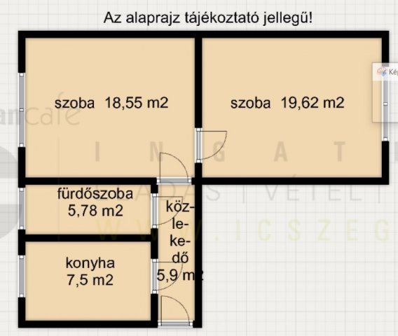 Eladó téglalakás, Szegeden, Baross László utcában 39.9 M Ft