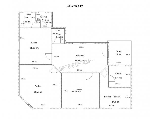 Eladó családi ház, Hatvanban 34.9 M Ft, 3 szobás