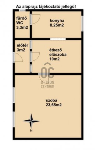 Eladó téglalakás, Nagykanizsán 12.5 M Ft, 2 szobás