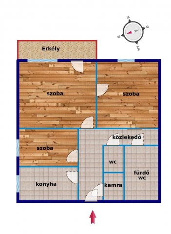 Eladó téglalakás, Budapesten, II. kerületben, Csejtei utcában