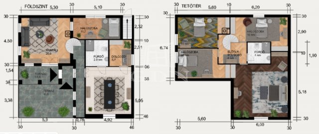 Eladó családi ház, Szigetmonostorban 89.9 M Ft, 4+2 szobás