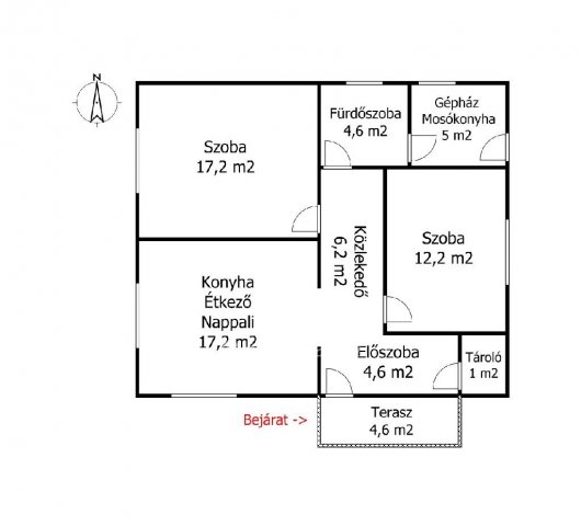 Eladó családi ház, Sajóládon 25.9 M Ft, 2 szobás
