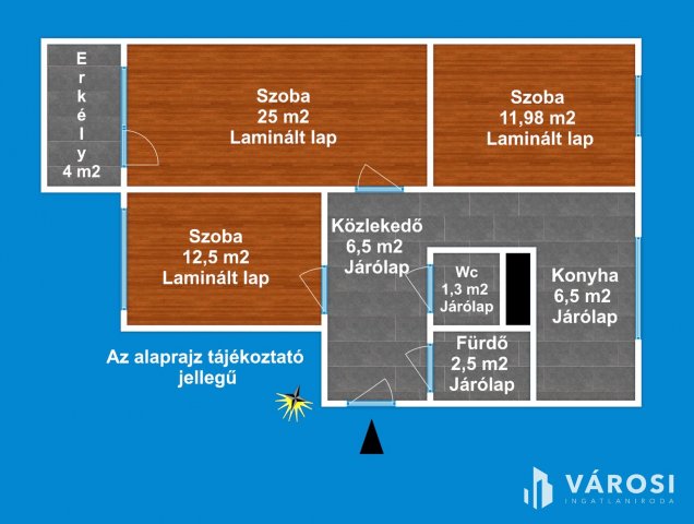 Eladó panellakás, Szegeden 52.9 M Ft, 3 szobás