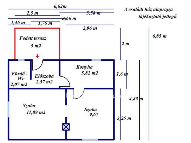 Eladó családi ház, Szolnokon 16.99 M Ft, 2 szobás