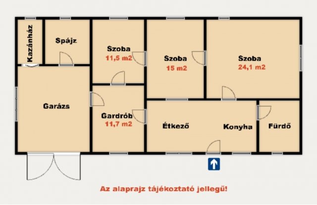 Eladó családi ház, Tázláron 21.9 M Ft, 3 szobás