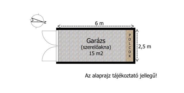 Eladó garázs, Győrött 11.5 M Ft / költözzbe.hu