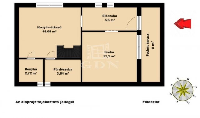 Eladó családi ház, Pilisen 44.9 M Ft, 1+2 szobás