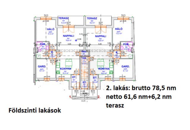 Eladó téglalakás, Monoron 59.9 M Ft, 2+1 szobás