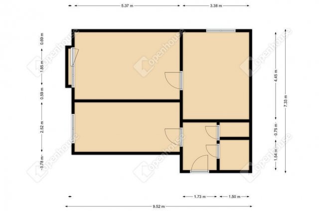 Eladó panellakás, Debrecenben 38.9 M Ft, 2 szobás