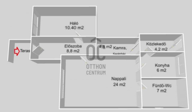 Eladó ikerház, Budapesten, XX. kerületben 55 M Ft, 2 szobás