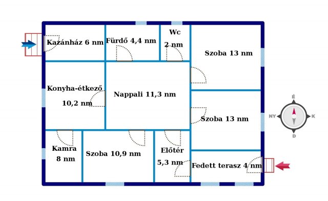 Eladó családi ház, Nyíregyházán 30.5 M Ft, 4 szobás