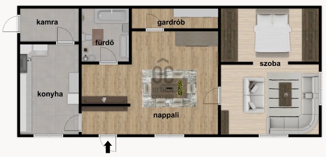 Eladó ikerház, Budapesten, XX. kerületben 69 M Ft, 2 szobás