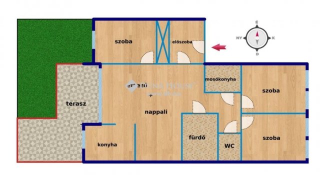 Eladó téglalakás, Zalaegerszegen, Jókai Mór utcában 90 M Ft