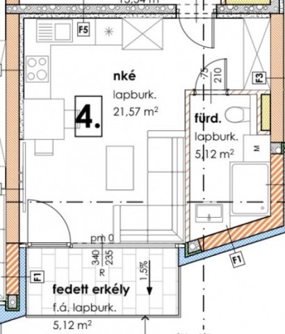 Eladó téglalakás, Szegeden 44 M Ft, 1 szobás