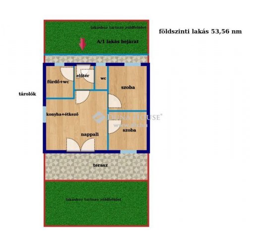 Eladó téglalakás, Balatonföldváron 75 M Ft, 3 szobás