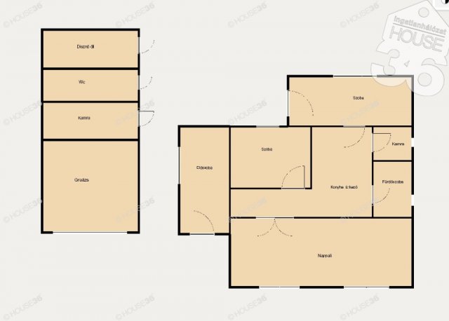 Eladó családi ház, Kecskeméten 41.9 M Ft, 3 szobás