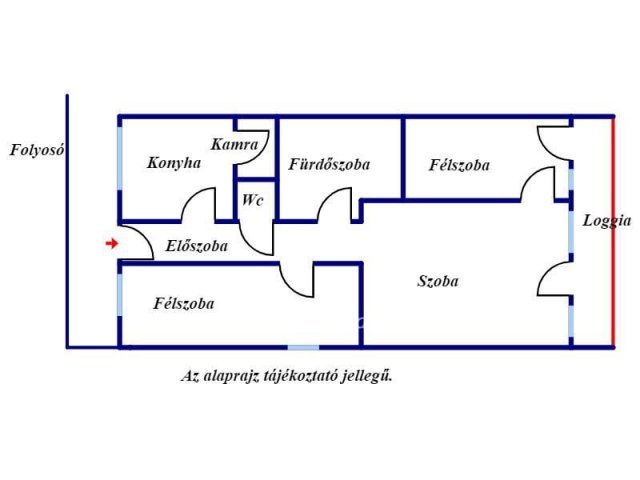 Eladó téglalakás, Békéscsabán 42.9 M Ft, 1+2 szobás