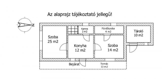 Eladó családi ház, Gönyűn 37.5 M Ft, 2 szobás