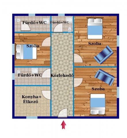 Eladó családi ház, Sarkadon 3.7 M Ft, 2+1 szobás