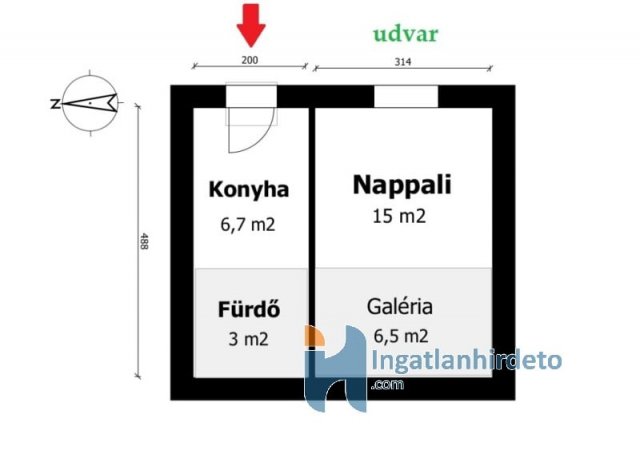Eladó téglalakás, Budapesten, X. kerületben 29 M Ft, 1 szobás