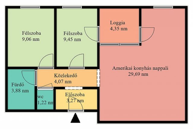 Eladó téglalakás, Budapesten, IV. kerületben 65.83 M Ft