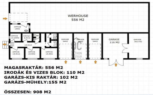 Eladó ipari ingatlan, Komlón 250 M Ft / költözzbe.hu