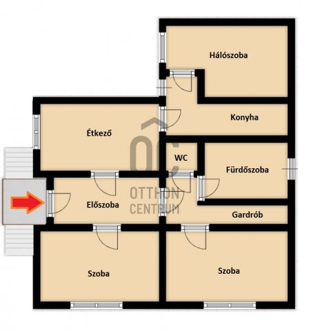 Eladó családi ház, Ebesen 52 M Ft, 3 szobás