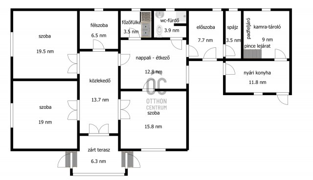 Eladó családi ház, Tiszakanyáron 15.9 M Ft, 3 szobás