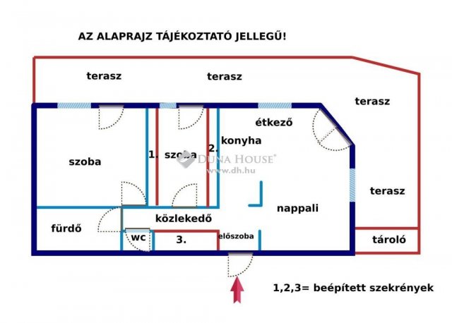 Eladó téglalakás, Dunakeszin, József utcában 99 M Ft, 3 szobás