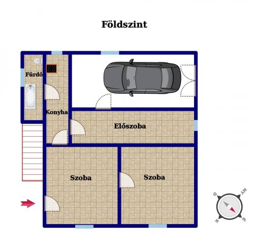 Eladó családi ház, Kecskeméten 39.9 M Ft, 5 szobás