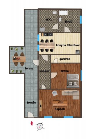 Eladó családi ház, Tabon 49.9 M Ft, 2 szobás