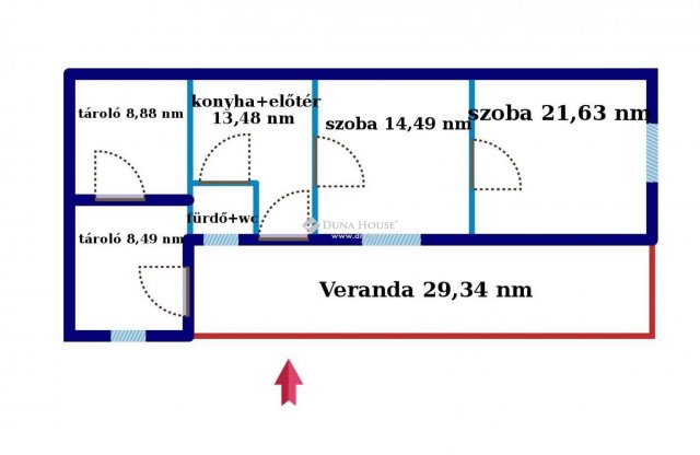 Kiadó családi ház, albérlet, Adonyban 744 E Ft / hó, 2 szobás