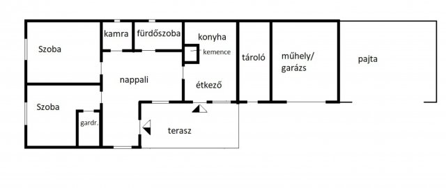 Eladó családi ház, Kisfaludon 46.9 M Ft, 3 szobás