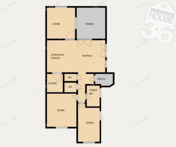 Eladó családi ház, Kecskeméten 74.9 M Ft, 4 szobás