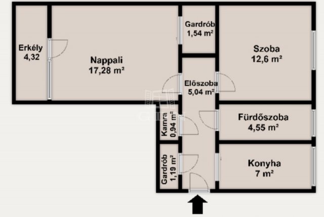 Eladó téglalakás, Budapesten, IX. kerületben 64.9 M Ft, 2 szobás