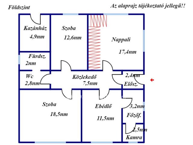 Eladó családi ház, Kisújszálláson 35 M Ft, 5 szobás