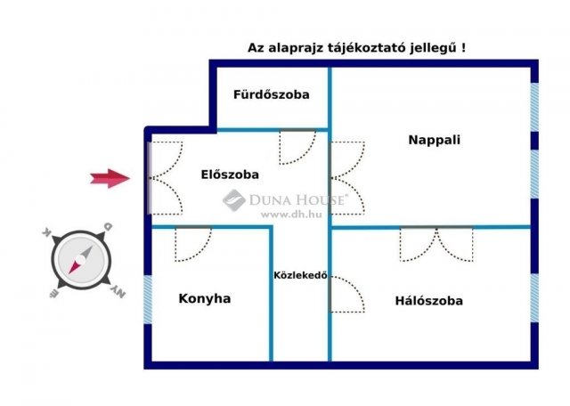 Eladó téglalakás, Budapesten, V. kerületben 89.5 M Ft, 2 szobás