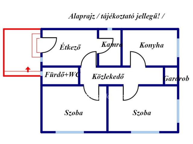 Eladó családi ház, Komádiban 19.5 M Ft, 2 szobás